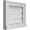 Ekena Millwork Vertical Surface Mount PVC Gable Vent: Functional, w/ 2"W x 2"P Brickmould Sill Frame, 14"W x 12"H GVPVE14X1203SF - alternate 5